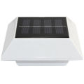 Solar Power 4 LED Outdoor Lighting Products Garden Yard Gutter Fence Wall Mounted Lamp Path Light